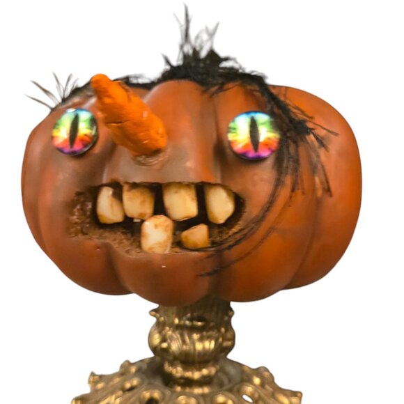 JOL Halloween Sculpture OOAK Prisms Spooky Teeth Autumn Fall Art Decor - Picture 11 of 15